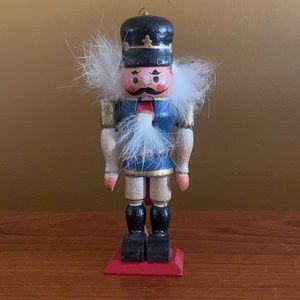 Vintage 5” nutcracker ornament